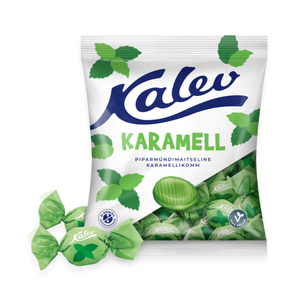 KALEV KARAMELL PIPARMÜNDI pakk 120Gr