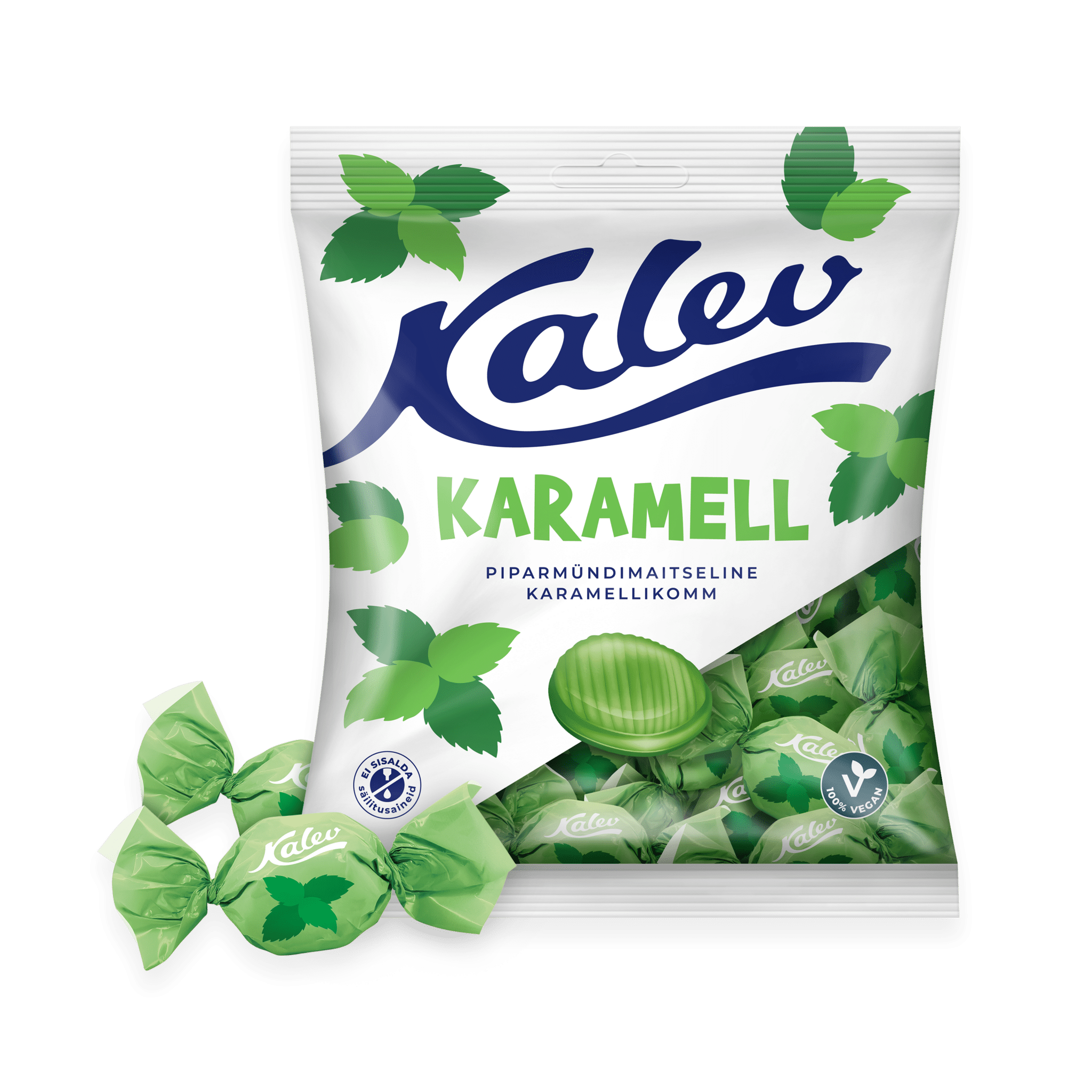 KALEV KARAMELL PIPARMÜNDI pakk 120Gr