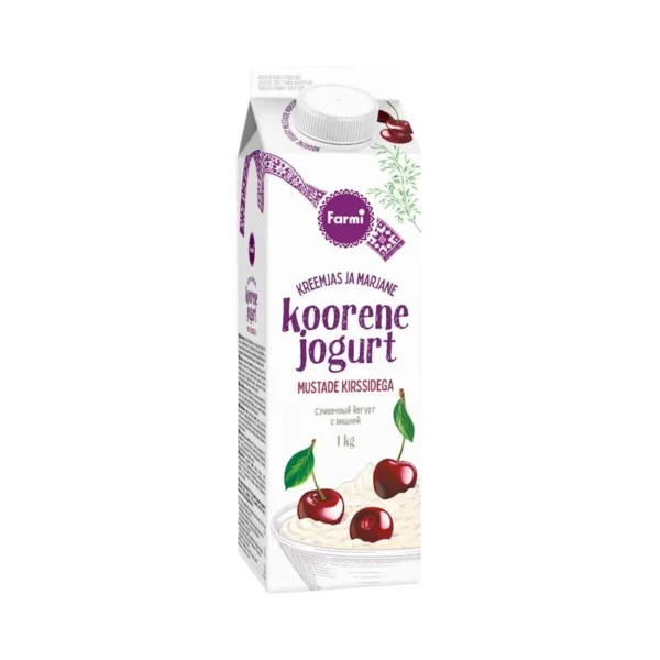 JOGURT 1L FARMI KOORENE KIRSIDEGA