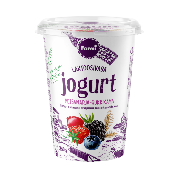 JOGURT FARMI LV 380G METSAMARJA-RUKKIKAMA 2%