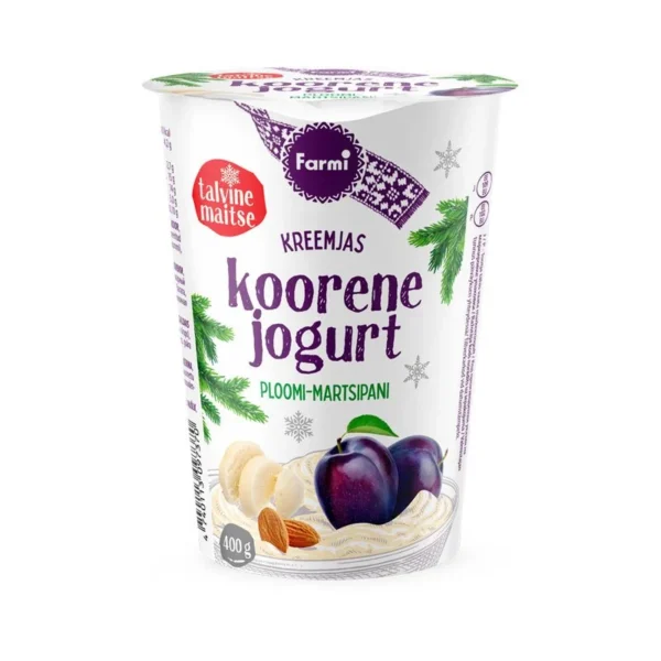 JOGURT KOORENE Farmi PLOOMI-MARTSIPAANI 400G