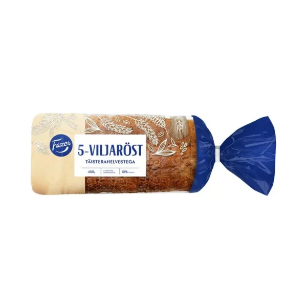 FAZER 5-VILJARÖST TÄISTERAHELVESTEGA 450GR