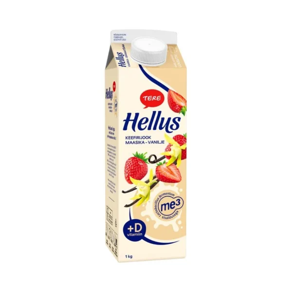 HELLUS KEEFIRIJOOK MAASIKA-VANILJE 1KG