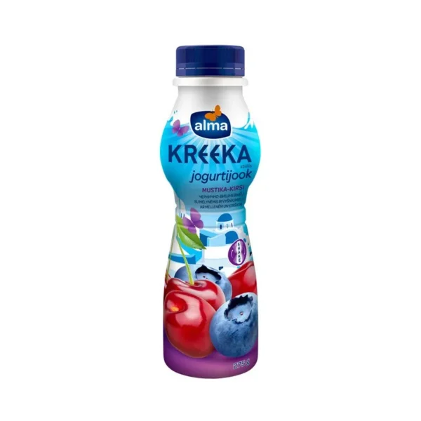 ALMA KREEKA JOGURTIJOOK MUSTIKA-KIRSI 275G